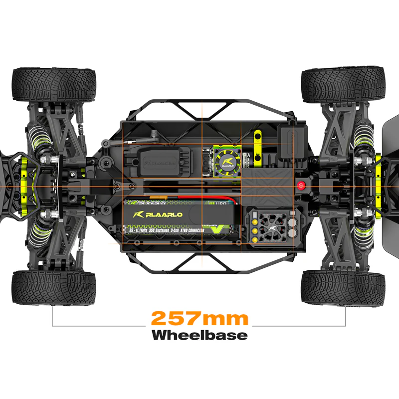 Rlaarlo XTS-F10 1/10 Carbon Fiber Brushless RTR 4WD RC Rally Car,