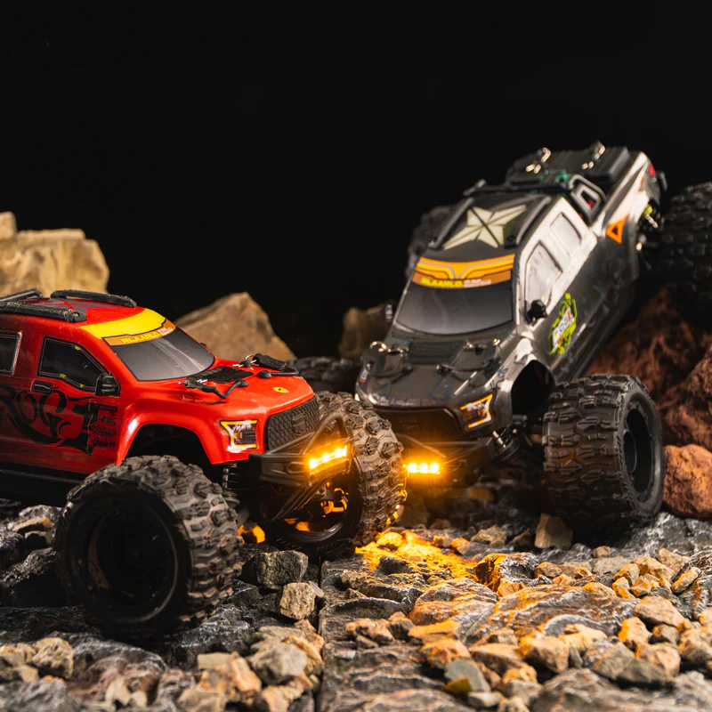 Rlaarlo ROG1 Metal 1/14 Scale Brushless RTR Monster Truck, (Red)