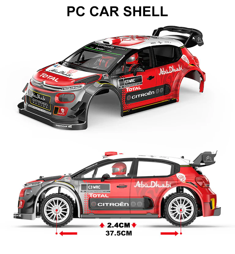 MJX HYPER GO 7303 WRC C3 4WD RC Car 1/7 2.4G 3CH Brushless High Speed Drift Rally
