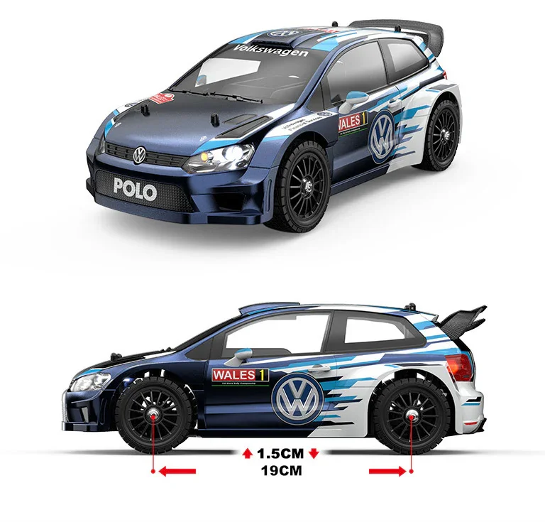 MJX Hyper Go 14304 Volkswagen Polo R WRC 67KPH Brushless 1:14 Scale RC Car — alternate view