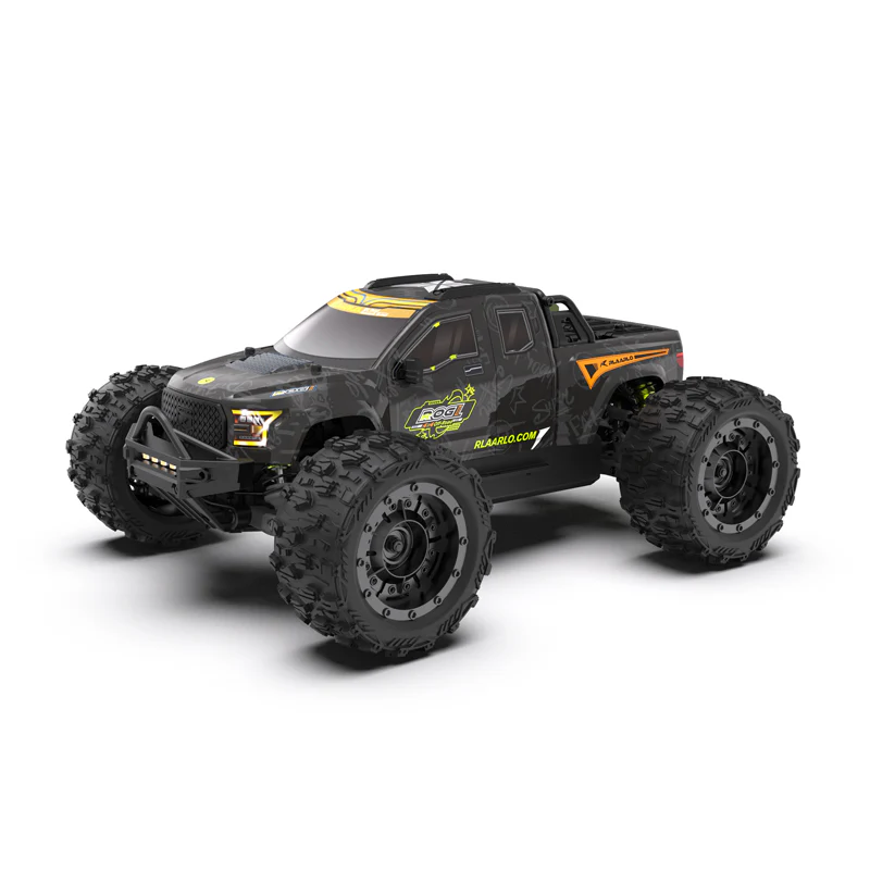 Rlaarlo ROG1 Metal 1/14 Scale Brushless RTR Monster Truck, (Black)